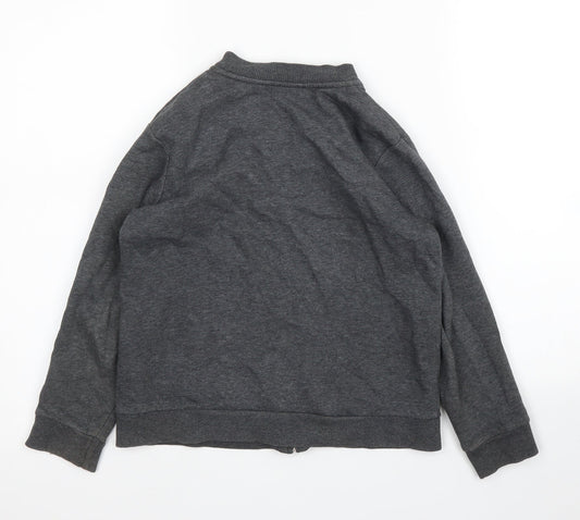 H&M Girls Grey   Full Zip Jumper Size 7 Years