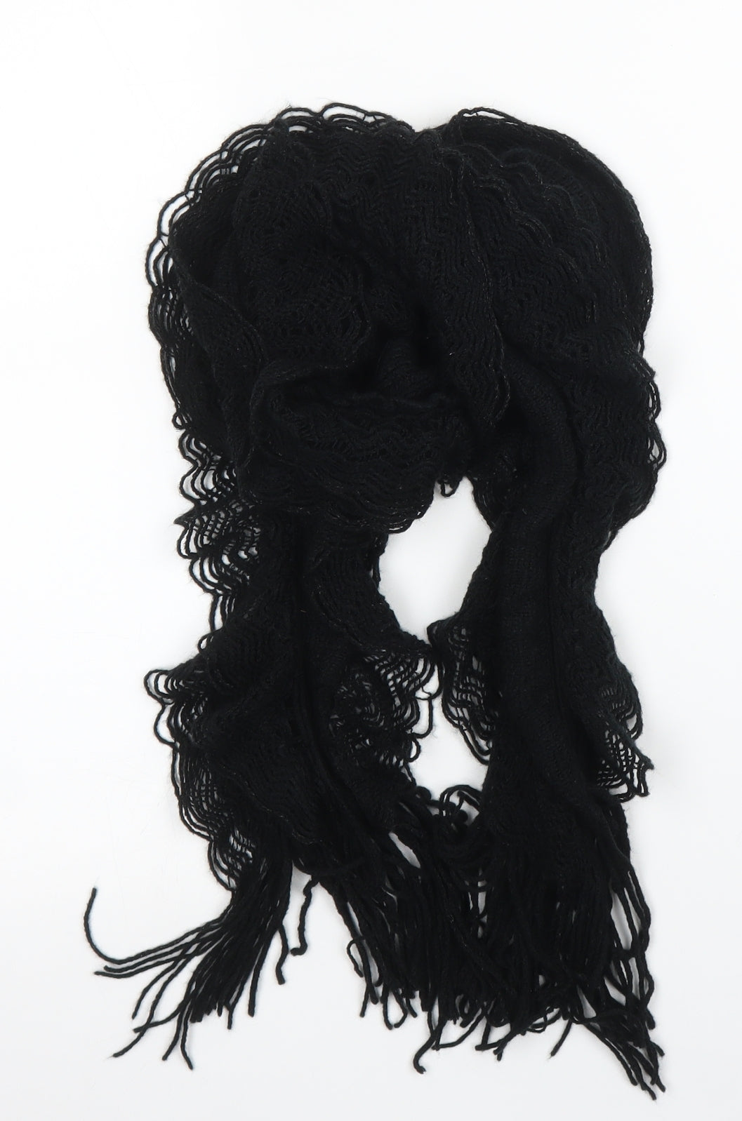 Preworn Unisex Black    Scarf