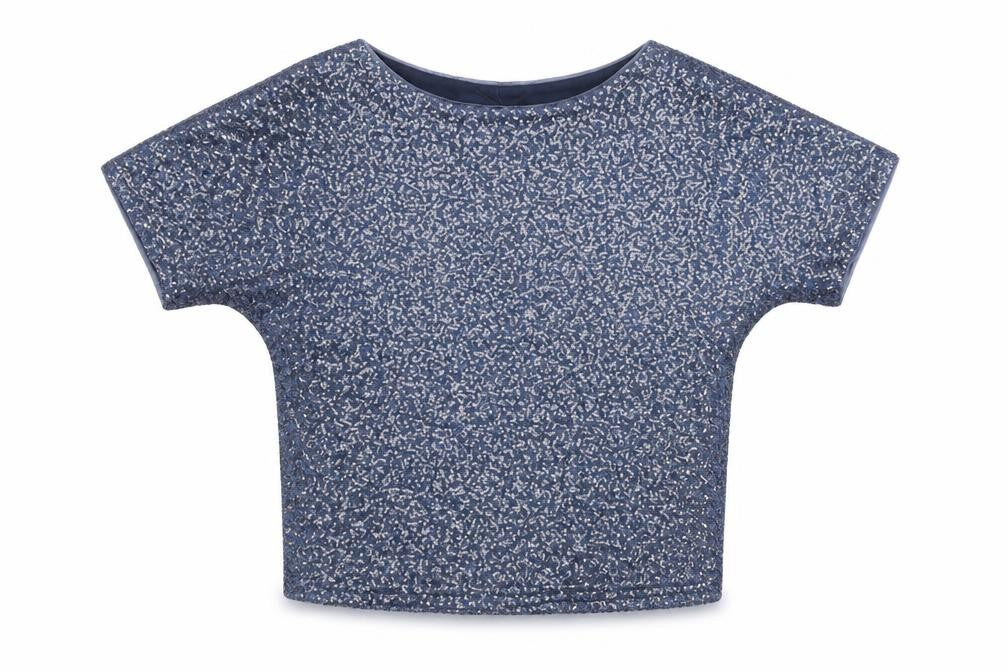 Womens UK Size XS Oasis Blue Basic Blouse