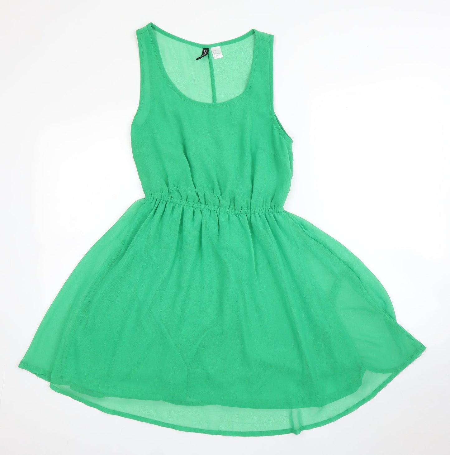 H&M Womens Green   Fit & Flare  Size 8