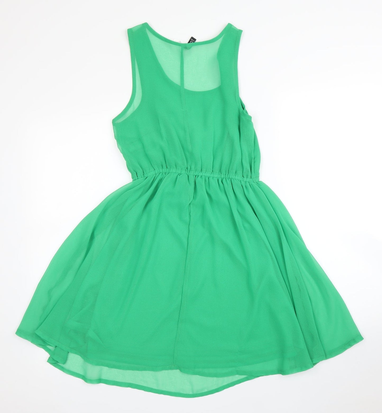 H&M Womens Green   Fit & Flare  Size 8