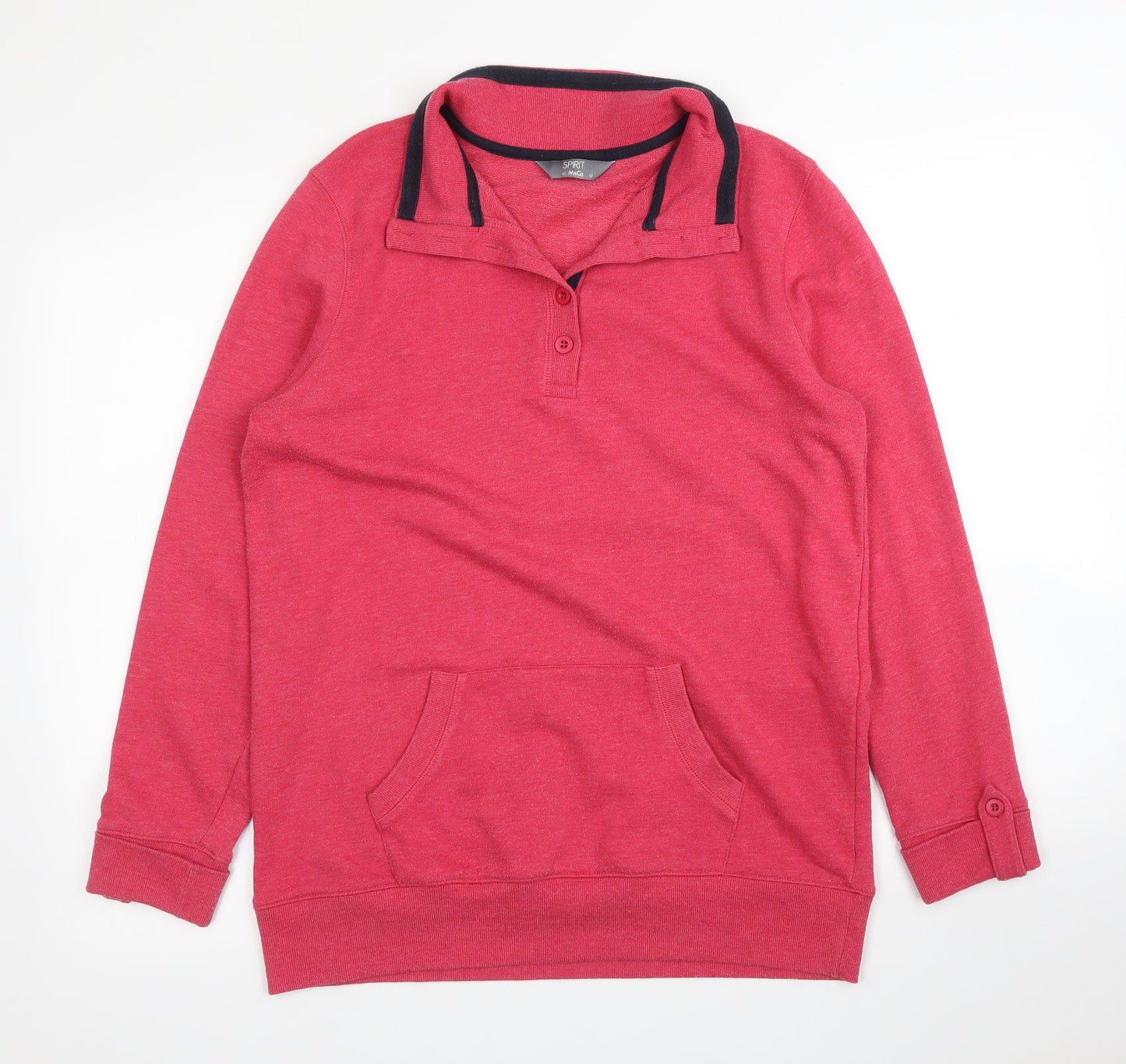 Womens UK Size 12 M&Co Pink Pullover Jumper