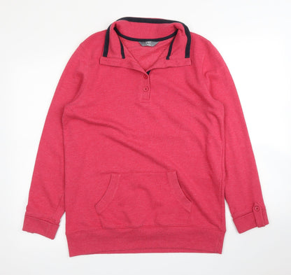 Womens UK Size 12 M&Co Pink Pullover Jumper