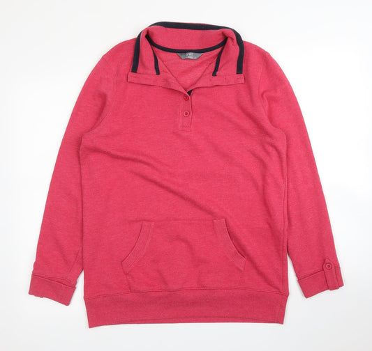 Womens UK Size 12 M&Co Pink Pullover Jumper