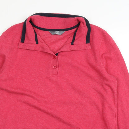 Womens UK Size 12 M&Co Pink Pullover Jumper