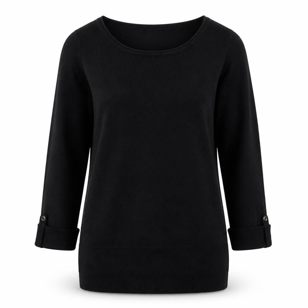 Womens UK Size 10 F&F Black Pullover Jumper