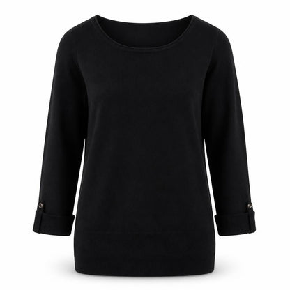 Womens UK Size 10 F&F Black Pullover Jumper