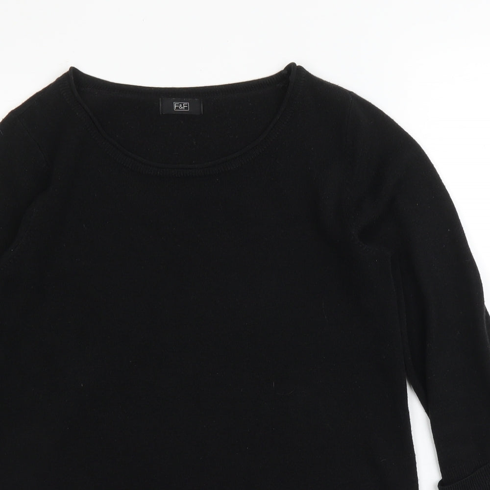 F&F Womens Black   Pullover Jumper Size 10