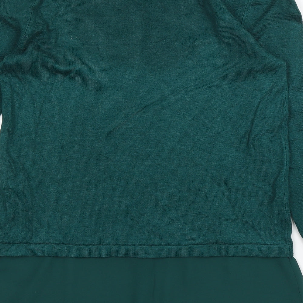 M&S Womens Green   Basic Blouse Size 8
