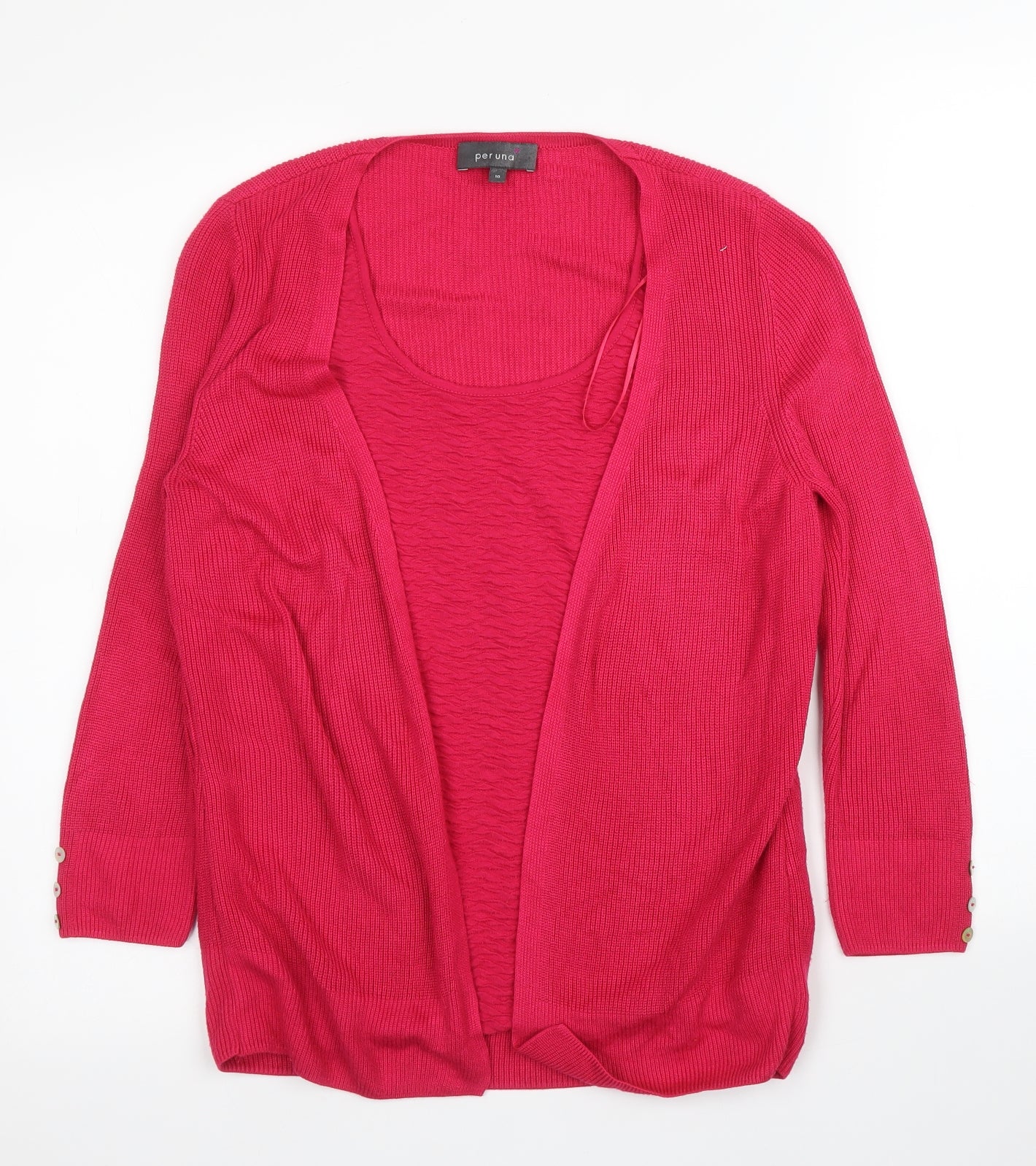 Womens UK Size 10 M&S Pink Cardigan Jumper