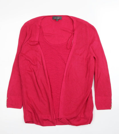 Womens UK Size 10 M&S Pink Cardigan Jumper