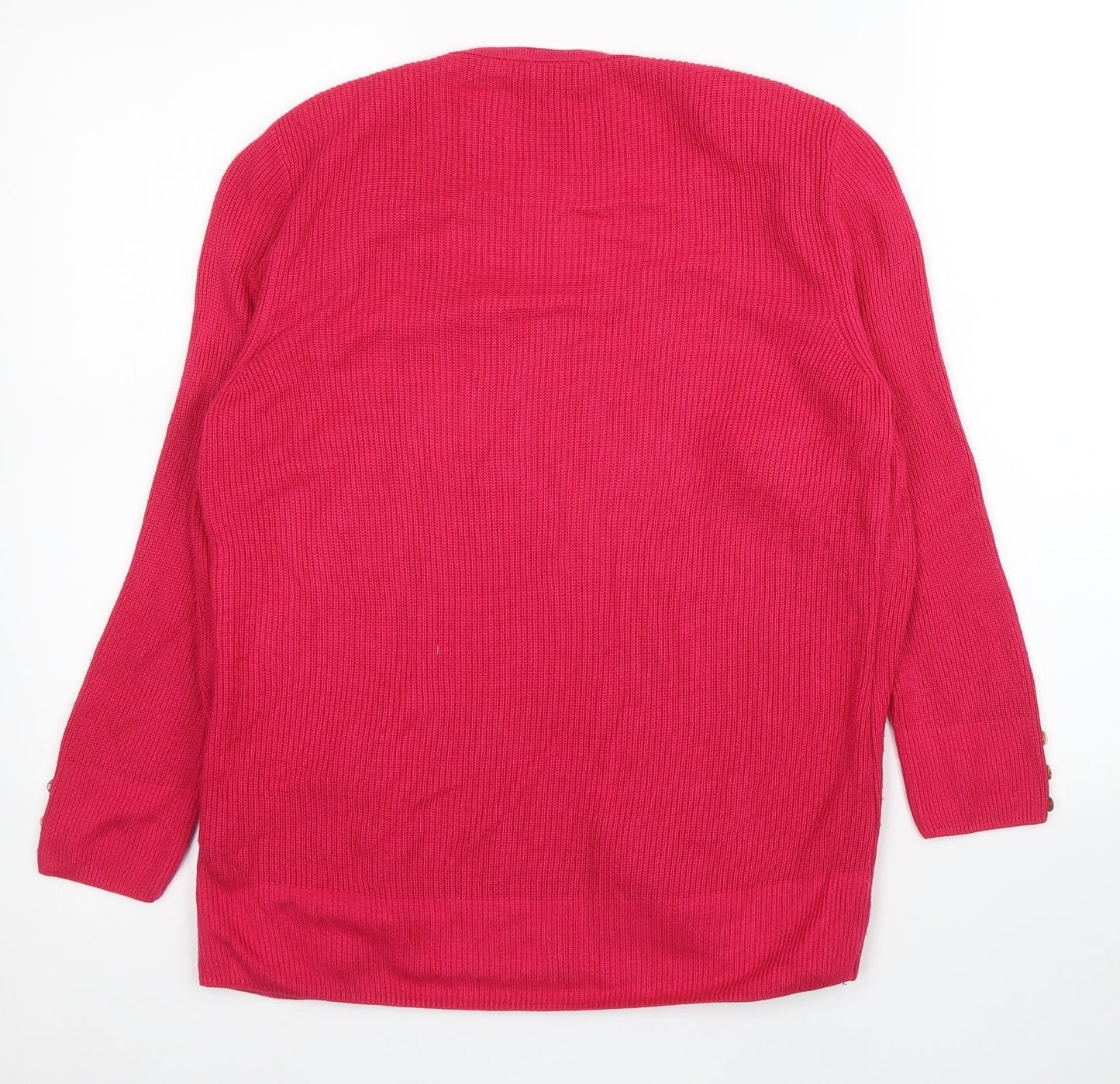 Womens UK Size 10 M&S Pink Cardigan Jumper