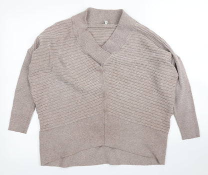 Womens UK Size S River Island Beige Pullover Jumper