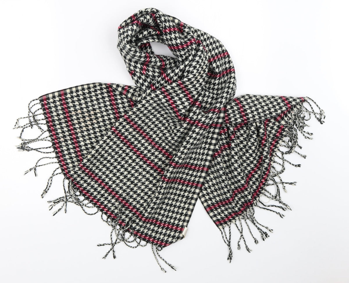 George Womens Ivory Houndstooth   Scarf