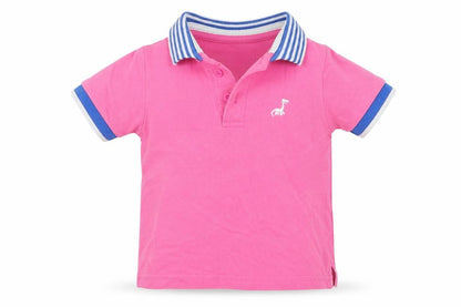 George Boys Pink   Basic Polo Size 12-18 Months