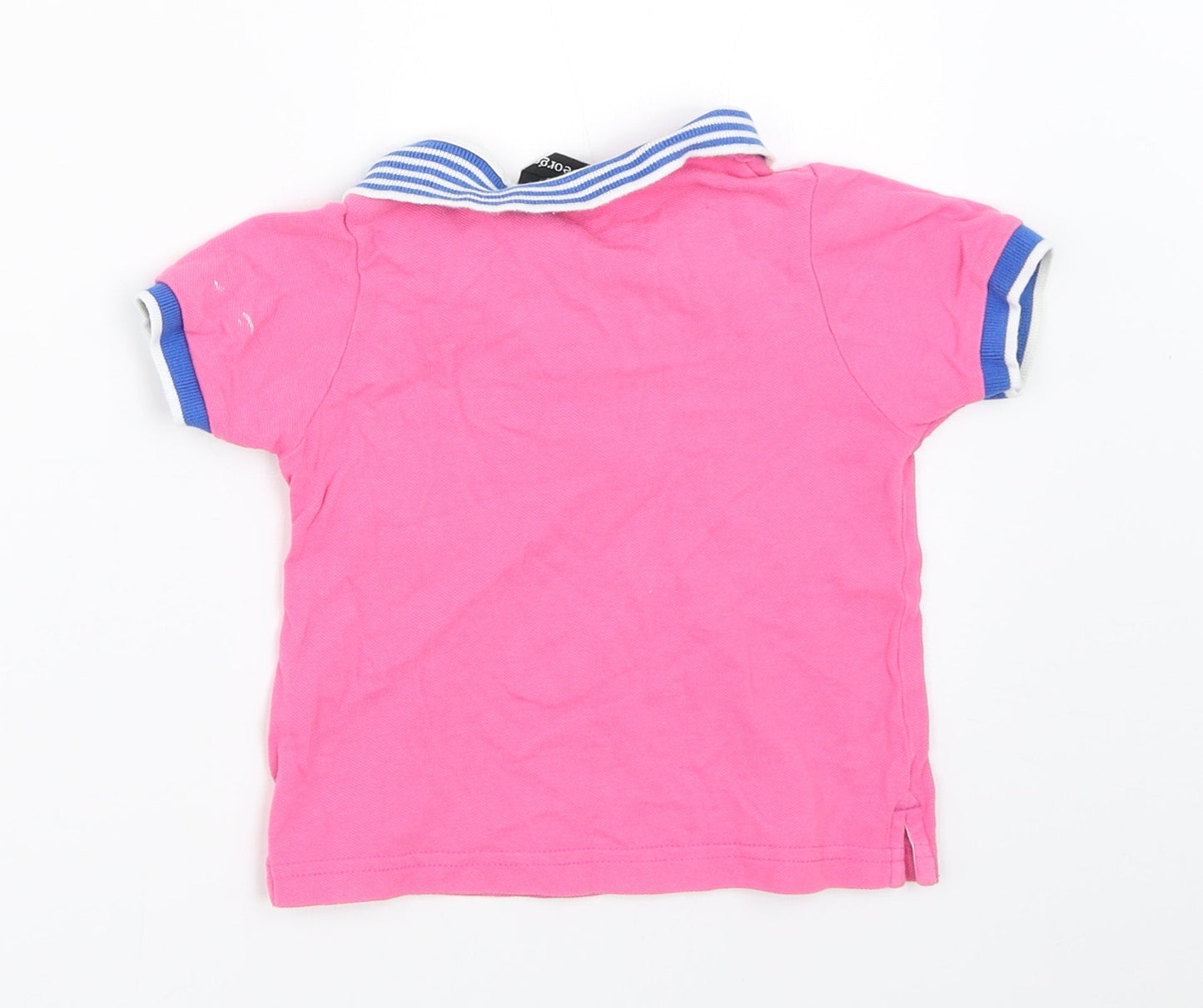 George Boys Pink   Basic Polo Size 12-18 Months