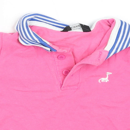 George Boys Pink   Basic Polo Size 12-18 Months