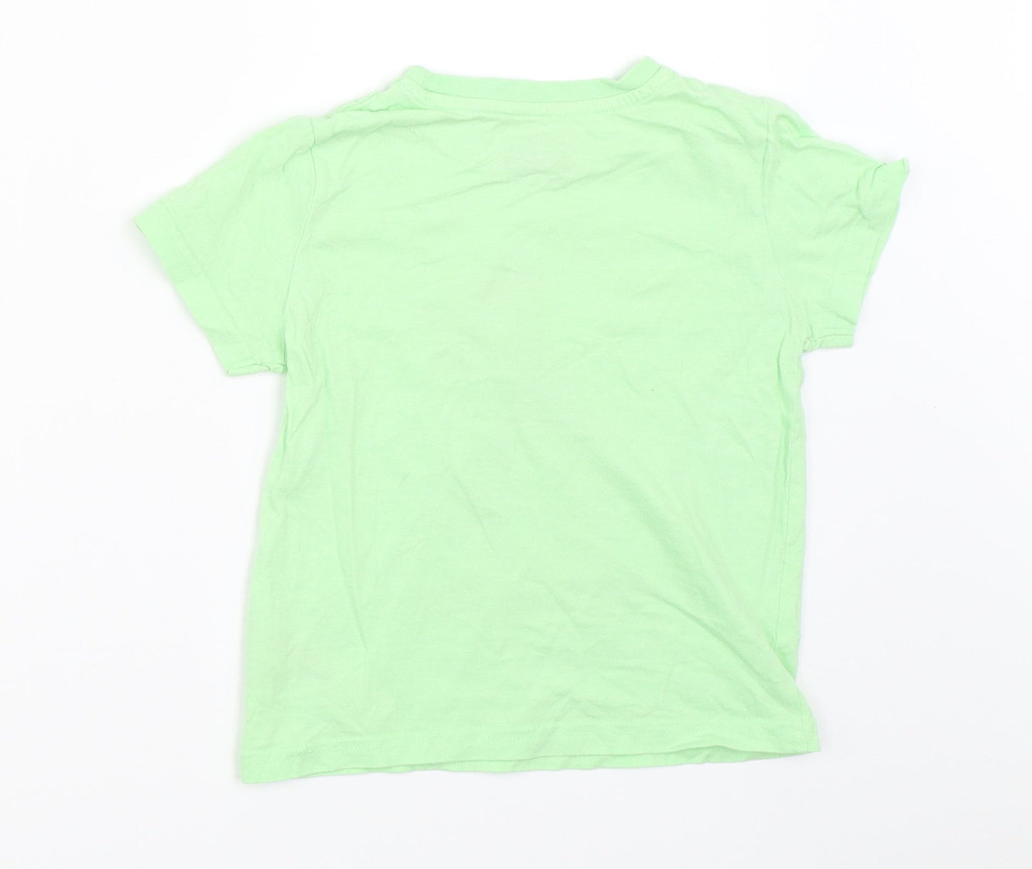 Primark Boys Green   Basic T-Shirt Size 2-3 Years