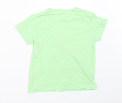 Primark Boys Green   Basic T-Shirt Size 2-3 Years