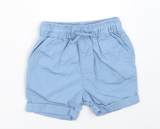 George Boys Blue   Cropped Trousers Size 18-24 Months