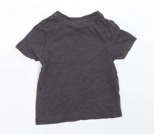 George Boys Grey   Basic T-Shirt Size 12-18 Months