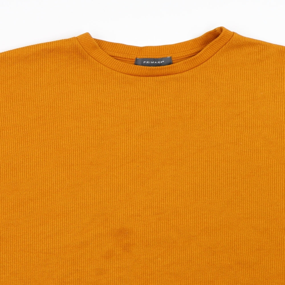 Primark Womens Yellow   Pullover Jumper Size L