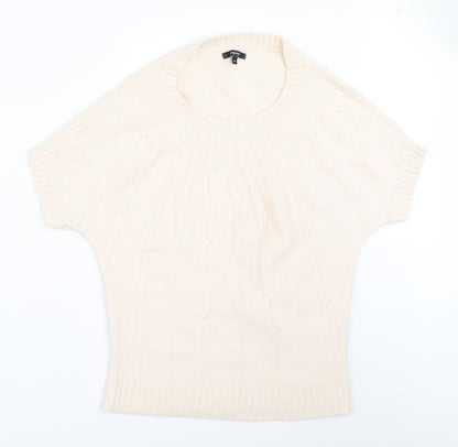 Womens UK Size 14 Papaya Ivory Pullover Jumper