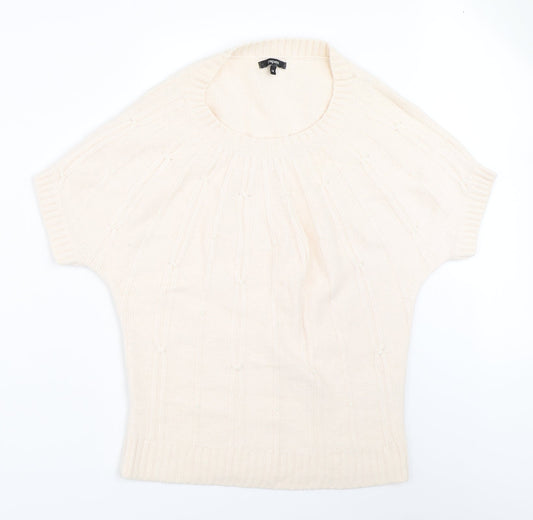 Womens UK Size 14 Papaya Ivory Pullover Jumper
