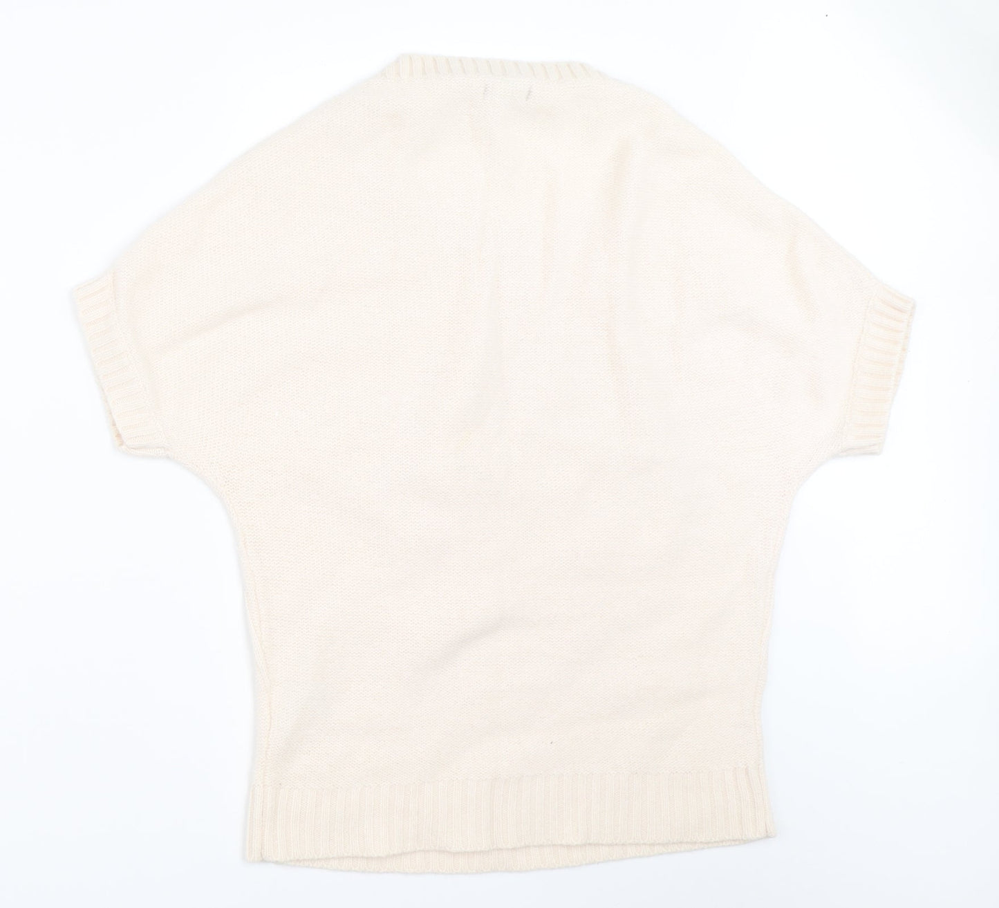 Womens UK Size 14 Papaya Ivory Pullover Jumper
