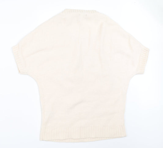 Womens UK Size 14 Papaya Ivory Pullover Jumper
