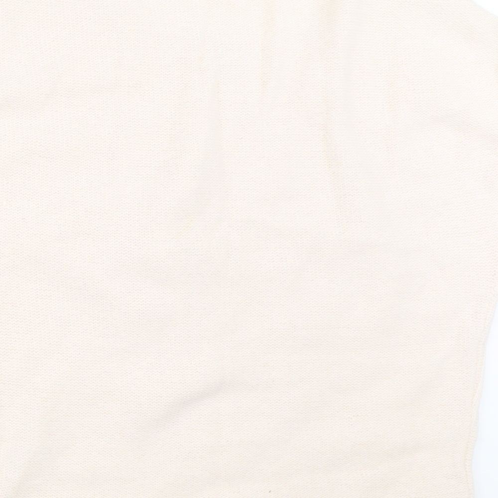 Womens UK Size 14 Papaya Ivory Pullover Jumper
