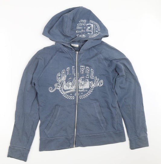 Womens UK Size 40 NEXT Blue Full Zip Hoodie