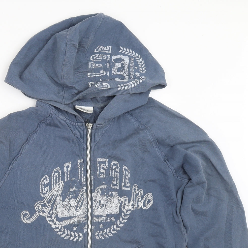 Womens UK Size 40 NEXT Blue Full Zip Hoodie