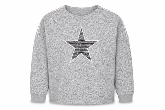 Nutmeg Girls Grey   Pullover Jumper Size 9-10 Years