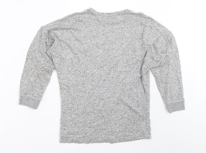 Nutmeg Girls Grey   Pullover Jumper Size 9-10 Years