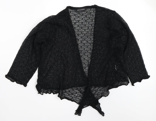 Just Elegance Womens Black   Cardigan Jumper Size L