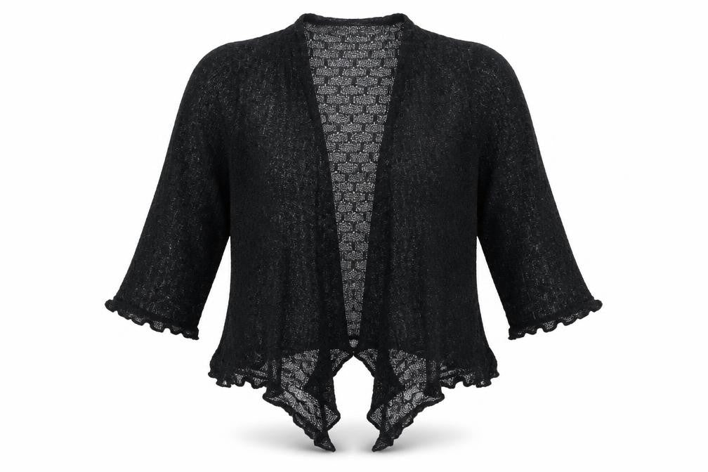 Womens UK Size L Just Elegance Black Cardigan Jumper