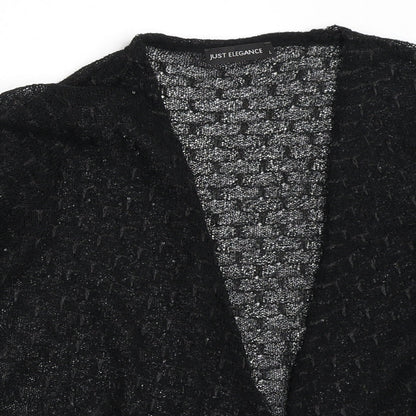 Just Elegance Womens Black   Cardigan Jumper Size L