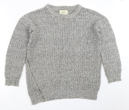Womens UK Size S Papaya Grey Pullover Jumper