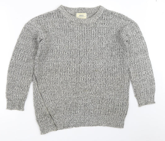 Womens UK Size S Papaya Grey Pullover Jumper