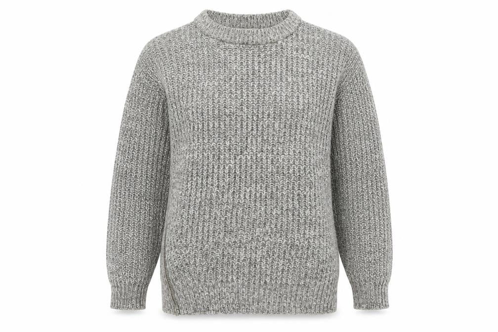 Womens UK Size S Papaya Grey Pullover Jumper