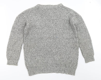 Womens UK Size S Papaya Grey Pullover Jumper