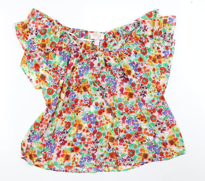 Womens UK Size 36 H&M Multicoloured Basic Blouse