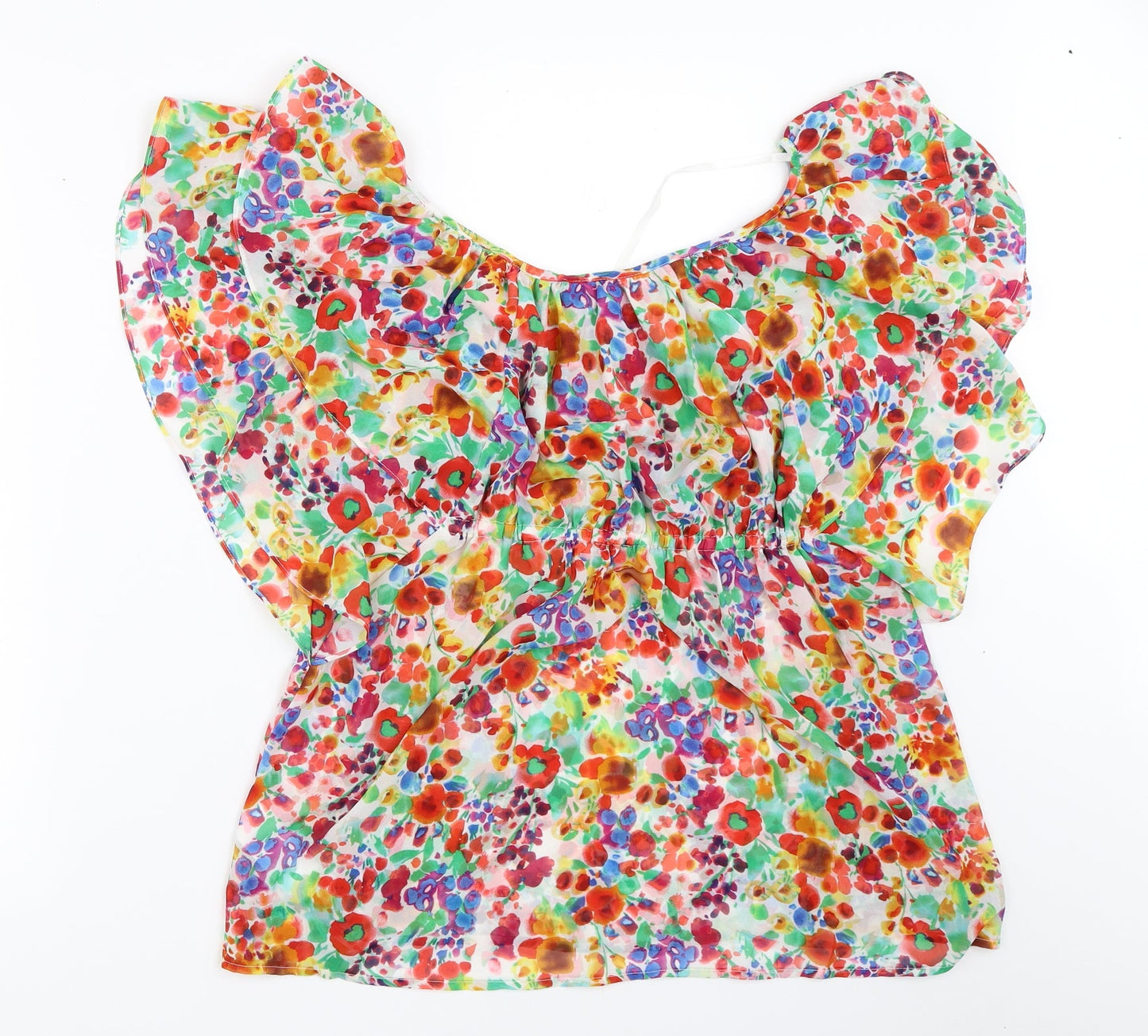 Womens UK Size 36 H&M Multicoloured Basic Blouse