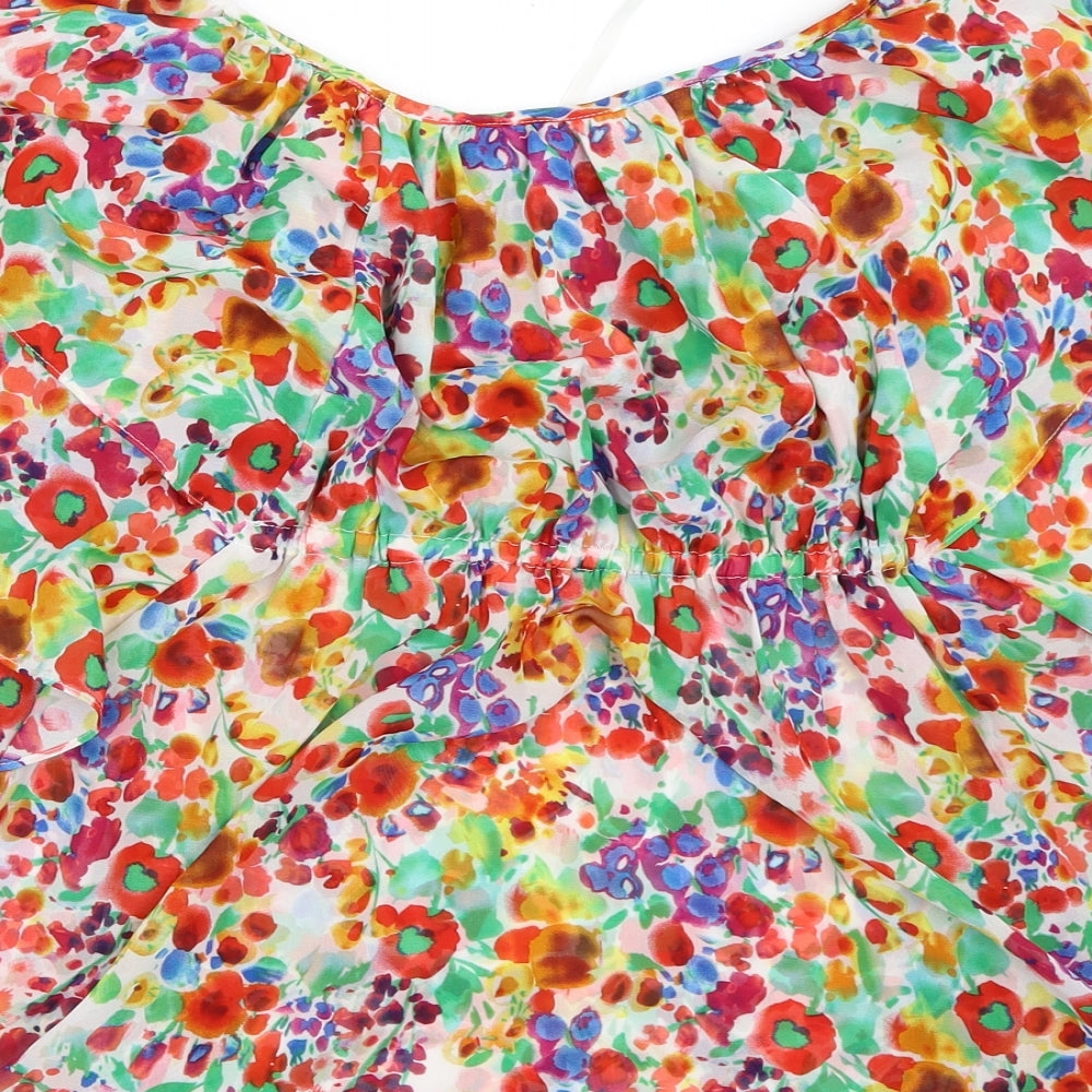 Womens UK Size 36 H&M Multicoloured Basic Blouse