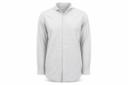Nicole Farhi  Mens Grey Striped   Button-Up Size 15