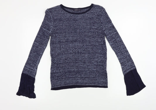 Womens UK Size 8 Marks and Spencer Blue Pullover Jumper