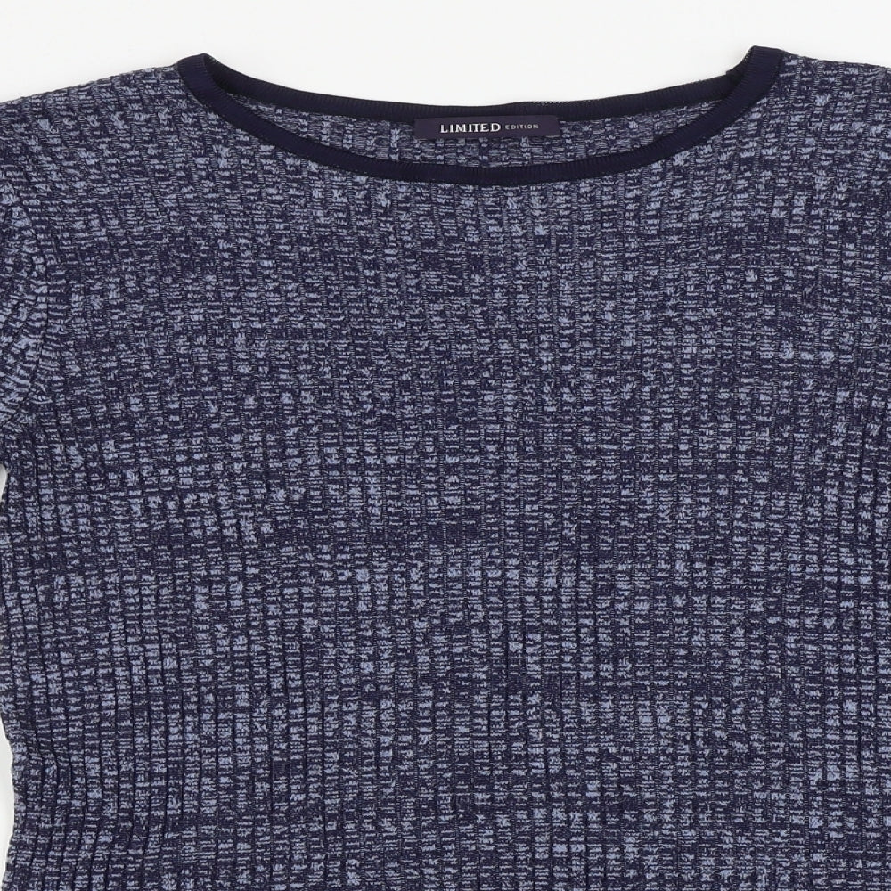 Womens UK Size 8 Marks and Spencer Blue Pullover Jumper