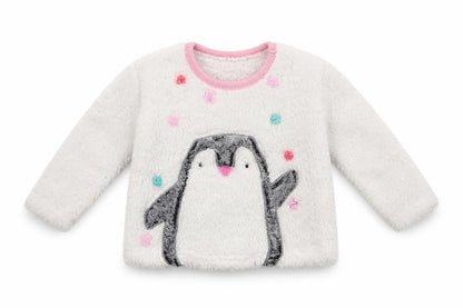 Nutmeg  Girls White   Pullover Jumper Size 2 Years