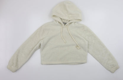 Select  Womens Ivory   Pullover Hoodie Size M